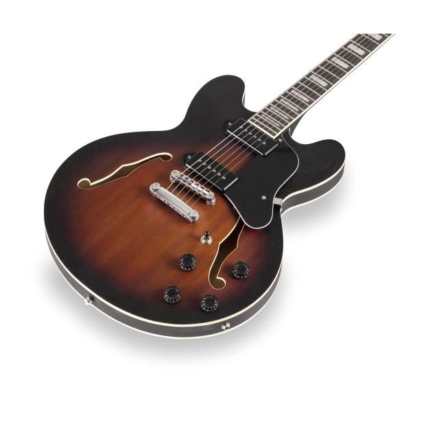 Double cutaway semi-acoustic guitar w/Single coils