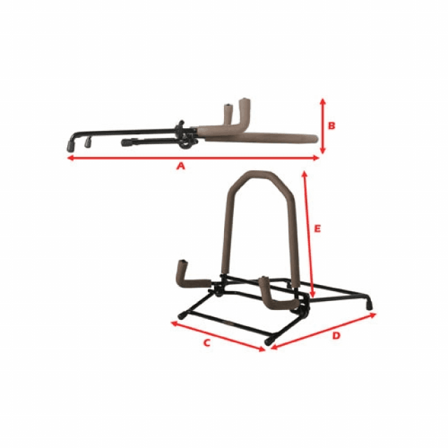 Flat-Folding Acoustic Guitar Stand
