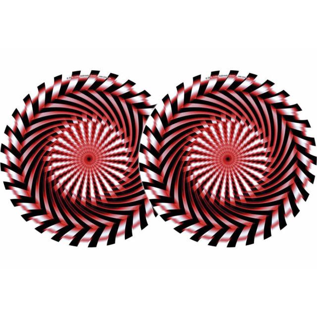 2x Slipmats - Saw - red