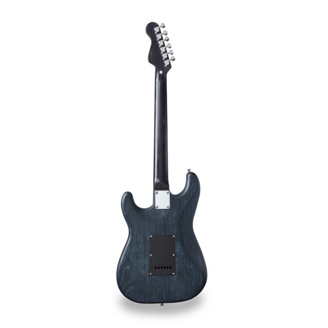Double cutaway electric guitar with 2 single coils + splittable humbucker (nitro finish)