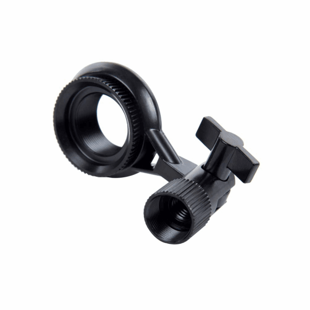 Microphone holder with screw-in mechanism