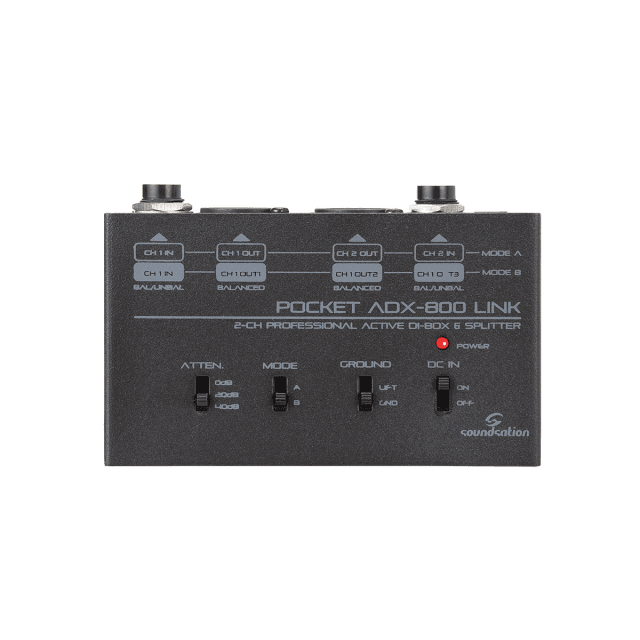 Active 2-Channel DI-Box & Splitter