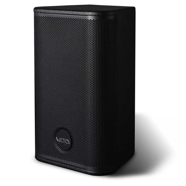 Compact Passive Two-Way 8” Loudspeaker with rotatable asymmetrical horn (black)