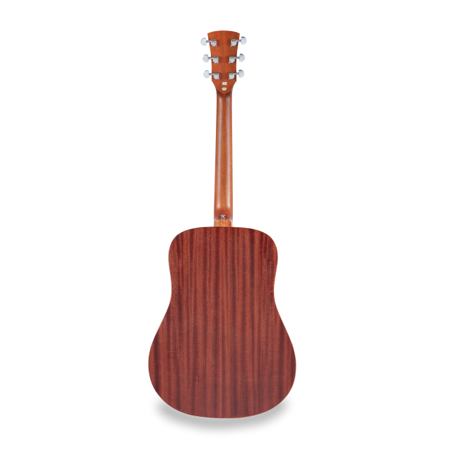 Dreadnought acoustic guitar with mahogany armrest