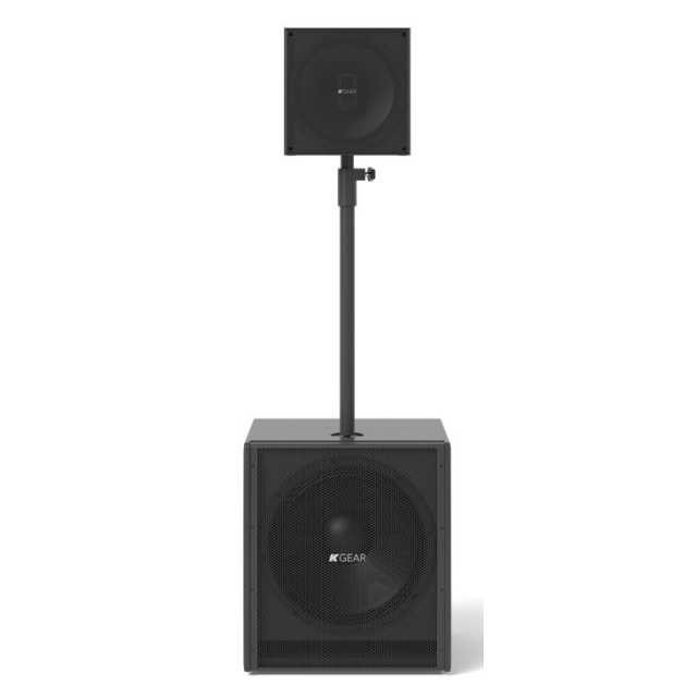 Sistema attivo con subwoofer da 18" e modulo array coassiale da 12" con amplificazione Powersoft™ e tecnologie K-array™ PAT® / SAT® (colore Nero)