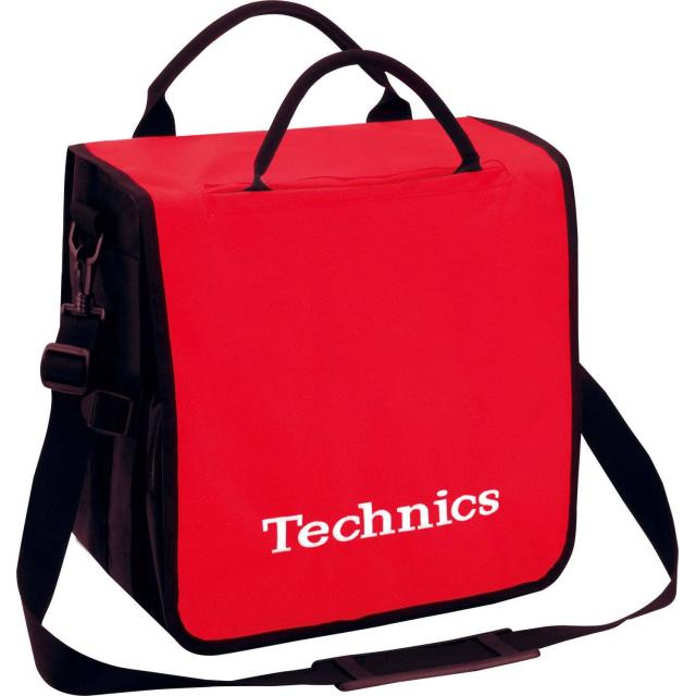 Borsa Convertibile Porta Vinili da DJ (Capacità: 45 dischi - Colore Rosso/Bianco)