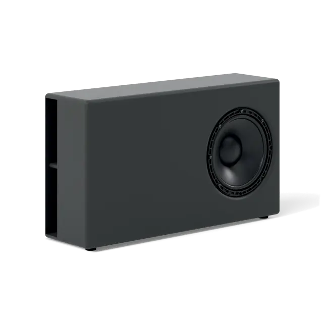 12" Multimedia Entertainment Compact Passive Subwoofer, 4 Ohm (black color)
