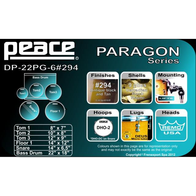 Drum Set 6 pcs in Acero Canadese con finiture laccate speciali