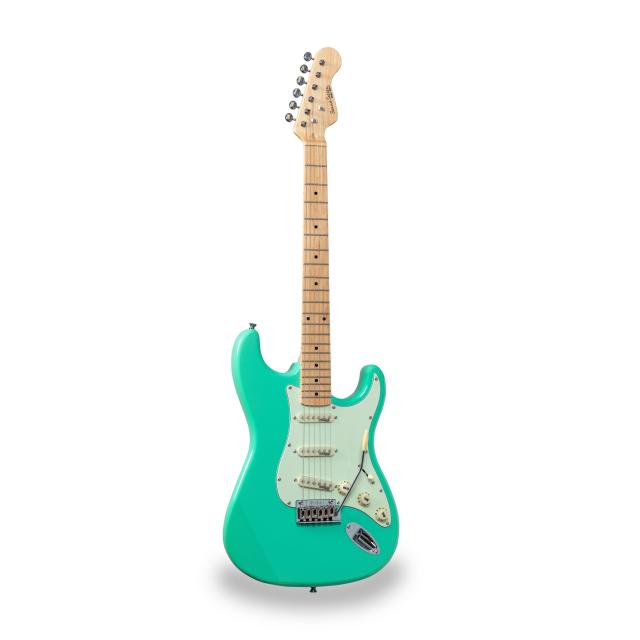 Chitarra elettrica double cutaway con 3 single coil e meccaniche vintage (equipaggiata Wilkinson)