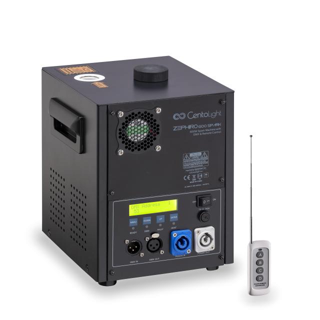 600W Cold Spark Machine with DMX & Remote Control