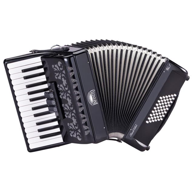 48 basses accordion black