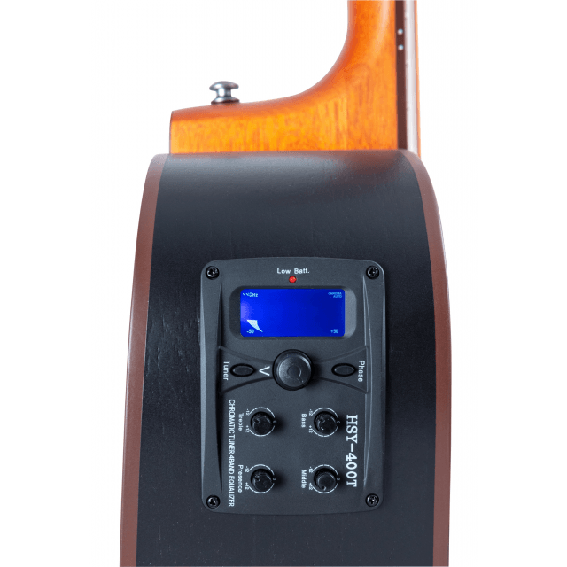 Dreadnought cutaway acoustic guitar w/preamp