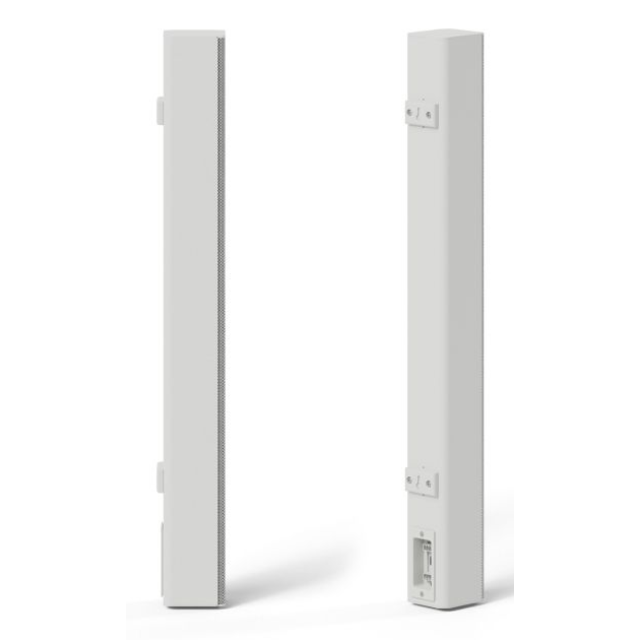 Ultra-compact 2x2" full-range active speaker (white)