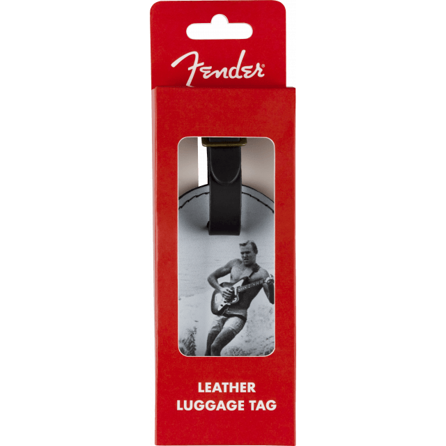 Fender® Vintage Ad Luggage Tag, Surfer