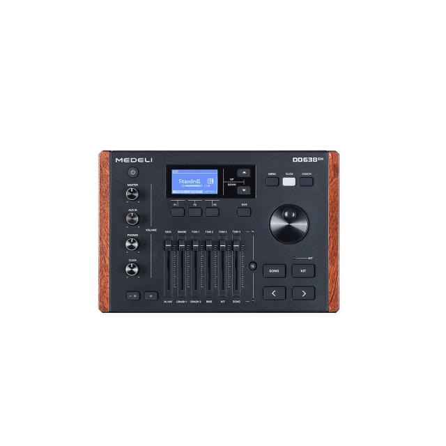Compact and elegant Electronic Drum including "PURE DRUM" technology and consisting of 1 Snare, 3 Tom and Kick trigger all with Mesh Head.