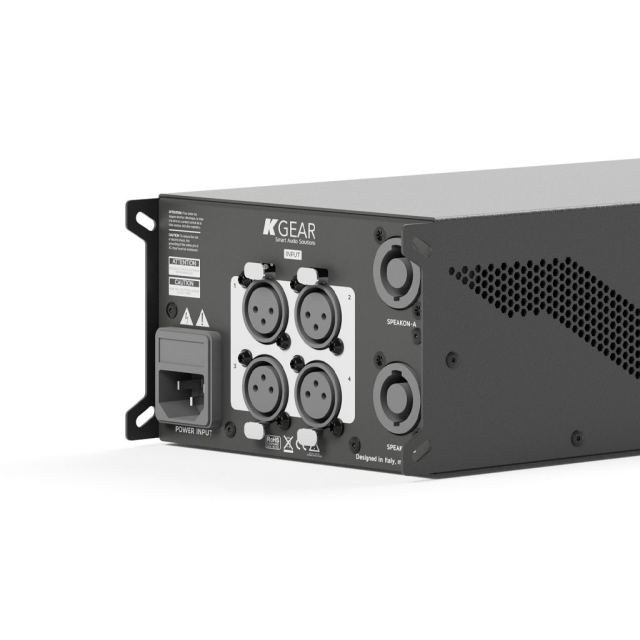 Amplificatore compatto a 4 canali da 4x1500 W RMS @4Ω con modulo Powersoft™