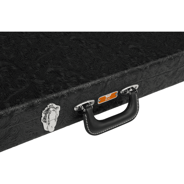 Astuccio Fender  Waylon Jennings Strat/Tele Case, Black Tooled Leather