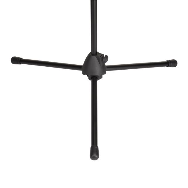 Microphone boom stand with tripod base