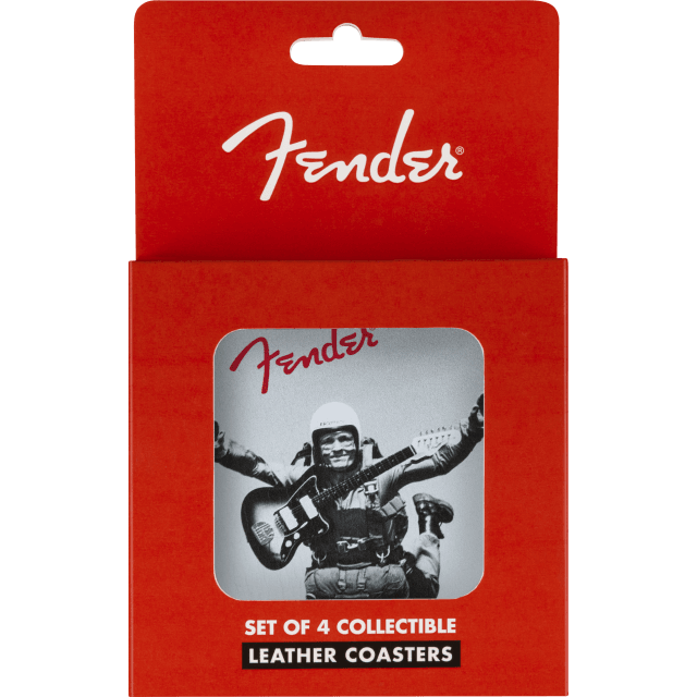 Set sottobicchieri  Fender™ Vintage Ads 4-Pk Coaster Set, Black and White