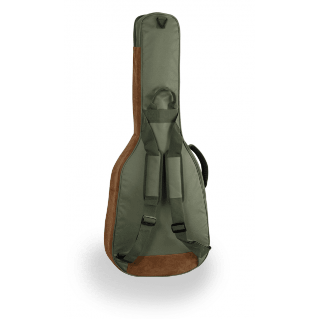Classic guitar bag with suede leather inserts