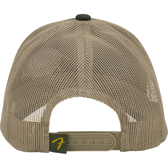 Fender® Globe Pick Patch Hat, Green/Khaki, One Size