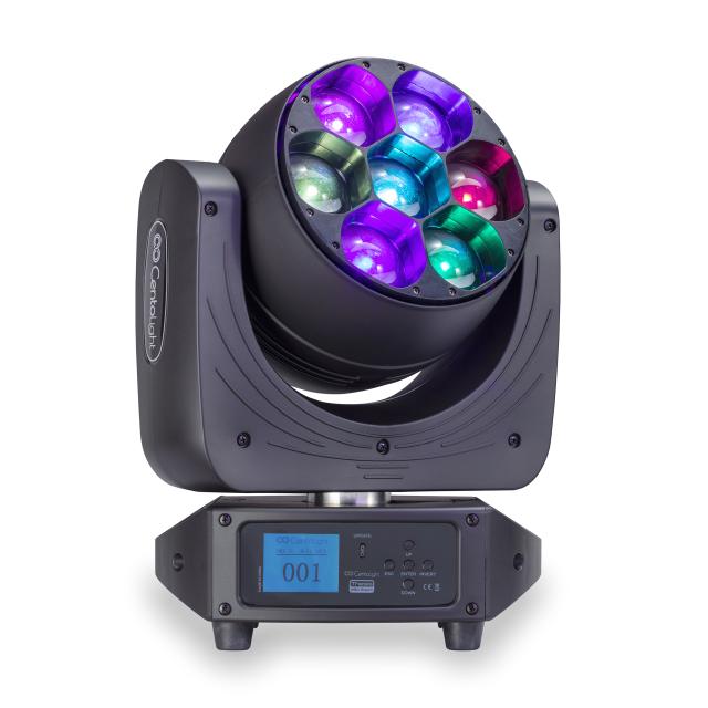 Set 4 teste mobili wash 7x40w con Flight Case
