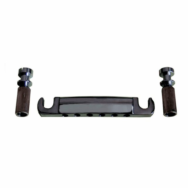 Stop Tailpiece suitable for Eletroacoustic Guitar and Les Paul (Chrome)
