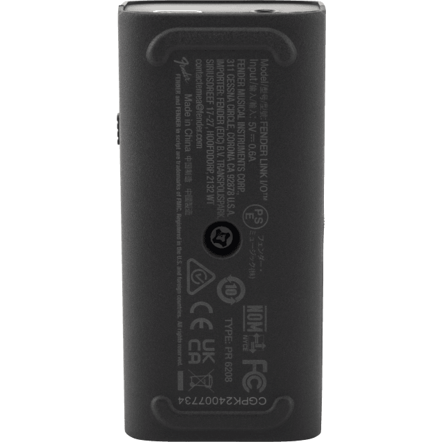 Fender® Link I/O™, US, CA, EU, AU, JP