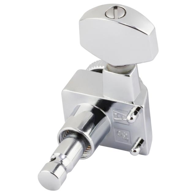Locking Stratocaster®/Telecaster® Staggered Tuning Machines (Polished Chrome) 6-pack