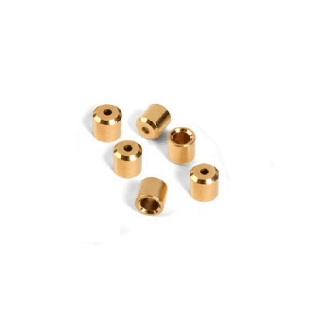 Gold String Ferrules for telecaster (pack 6 pcs.)