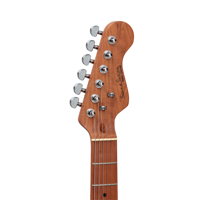 Double cutaway electric guitar with 2 single coils + splittable humbucker and self-locking tuners (Wilkinson equipped)