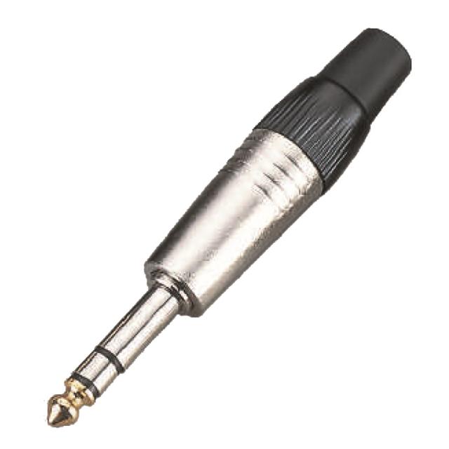 Metal connector 6.3mm jack STEREO (25 pcs box)