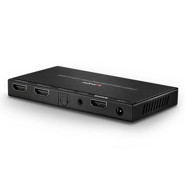 Splitter HDMI 2.0 18G con Audio Extractor, 2 Porte