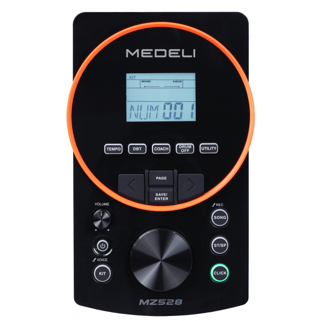 Compact and elegant Digital Drum with a MESH 10" Snare drum and three 8" MESH Tom