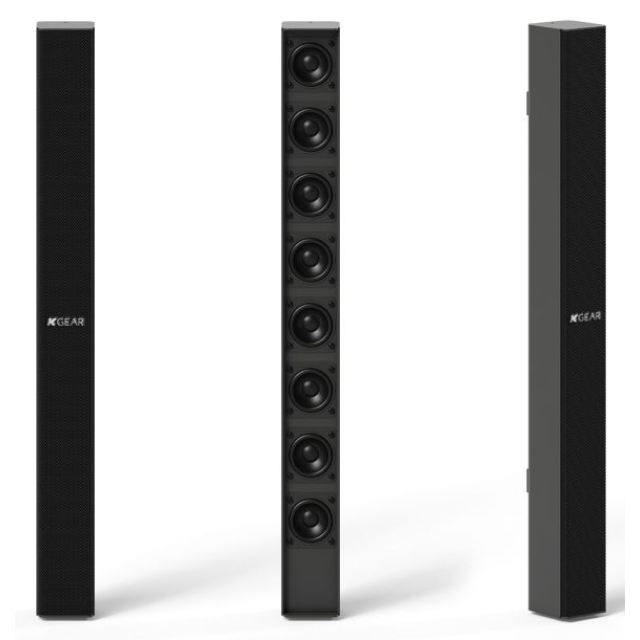 Ultra-compact 8x2’ passive column loudspeaker with K-array™ PAT® technology, 200 W, 16 Ω (black)