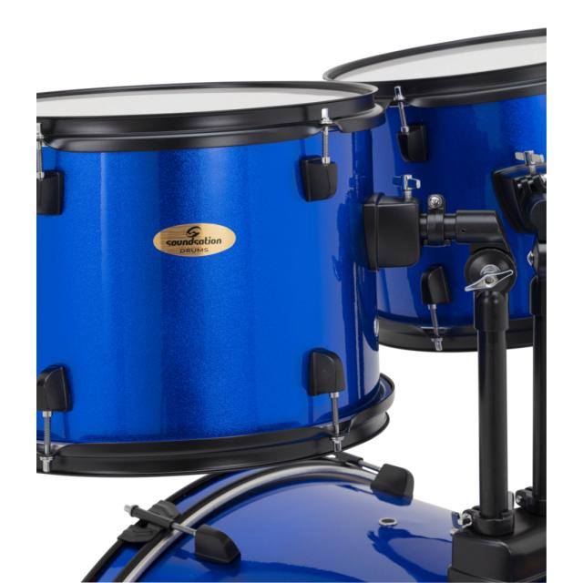 Drum Set 5 pcs in Pioppo con finitura rivestita Wine Red