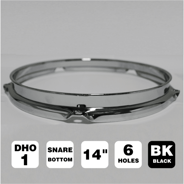 14" snare drum side head hoop