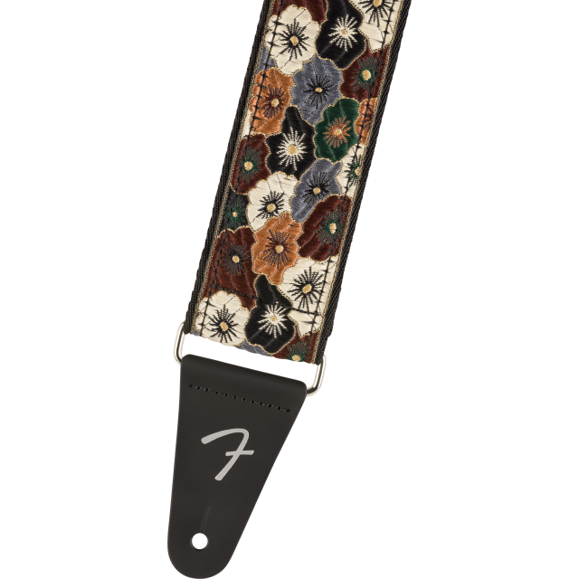 Wild Bloom Strap, Brown, 2"