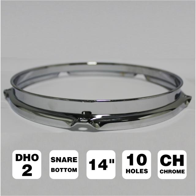 14" side head snare drum hoop