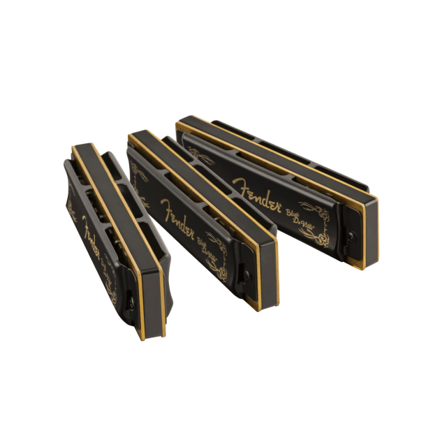 Blues DeVille Harmonica, Pack of 3, with Case