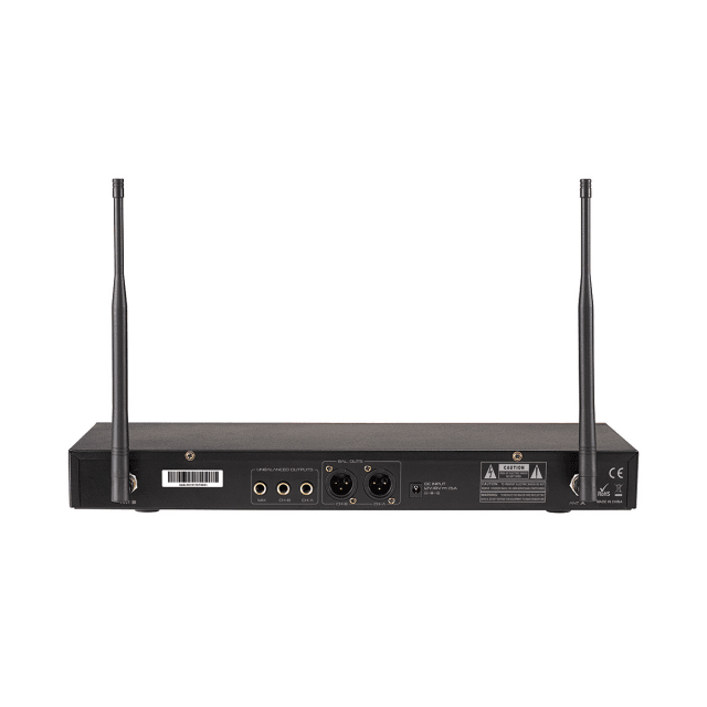 Sistema a Radiomicrofono UHF True Diversity Multicanale Doppio