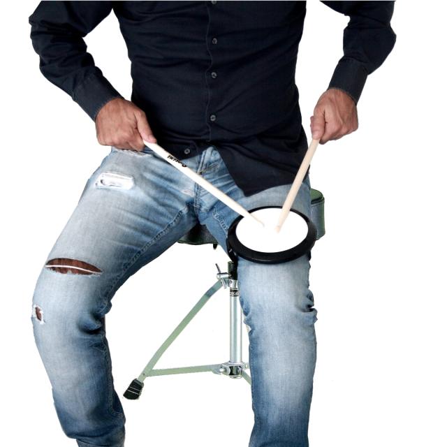 Leg training Pad with drumsticks