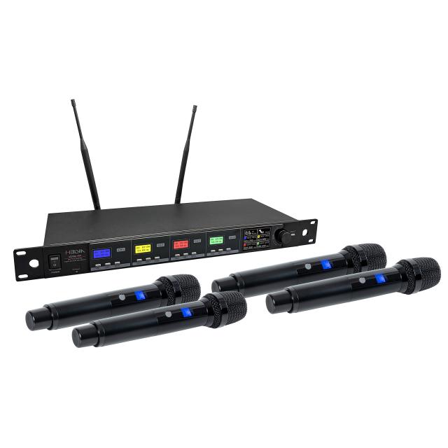 Verba-401 UHF True Diversity Wireless System with Autoscan – 4 handmic A2 (628-668 MHz)