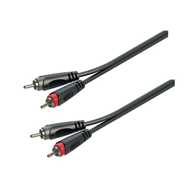 Adapter cable 2xRCA male - 2xRCA male / 1.5mt