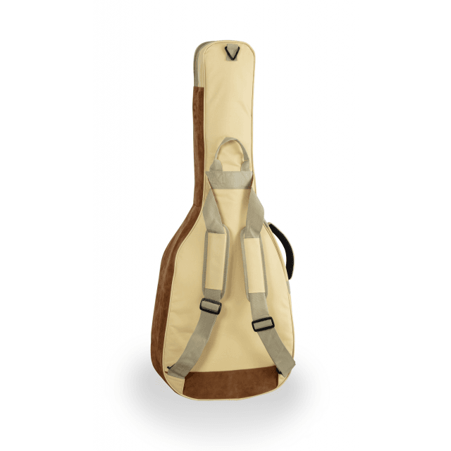 Classic guitar bag with suede leather inserts