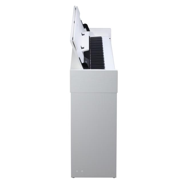 Compact digital piano with white finish