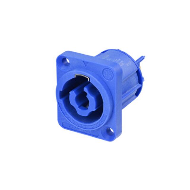 powerCON XX Series Blue Input Connector - 3/16" Flat Tab Terminals