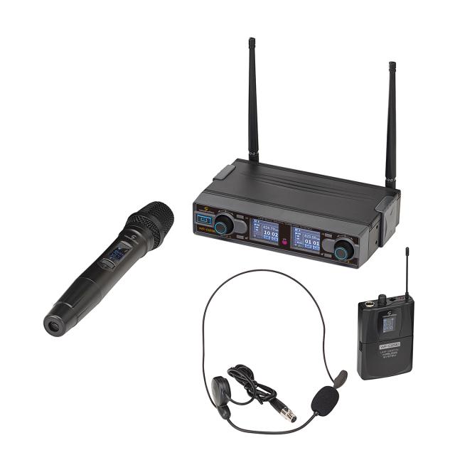 UHF Dual Digital Wireless Microphone System - A2 Band (520-550MHz)