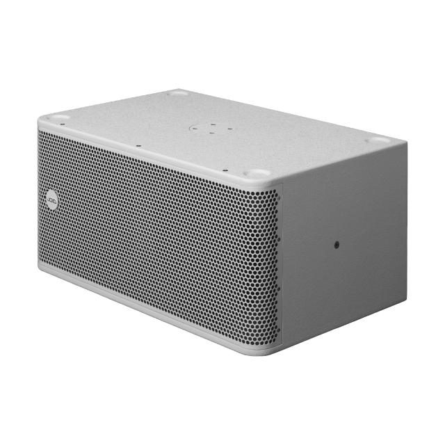 Compact reflex subwoofer with double 12” transducer, 4 Ω, 1200 W (white)