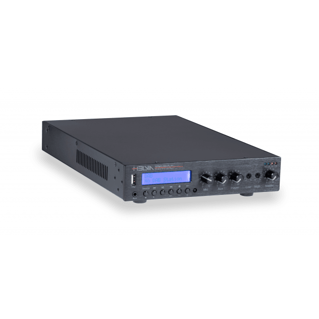 Single-Zone 240W Class-D Compact Mixer Amplifiers with DAB+, FM, USB, BT Player